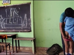 Hot Indian School Girl 18yo Fucks in Empty Classroom - Desi Teen Sex