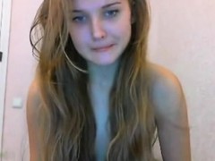 Enthousiasteling, Blond, Alleen, Webcamera