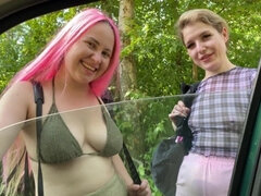 18 jahre, Leie, Grosse titten, Auto, Frau frau mann, Handjob, Hd, Ablutschen