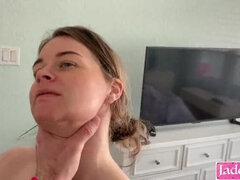 Amateur Submissive Girlfriend Drinks Piss From Bathroom Floor After Rough Sex