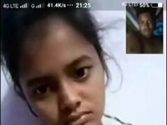 Uber-cute Indian Teenie Naked Vid Call Par Hindi Mms