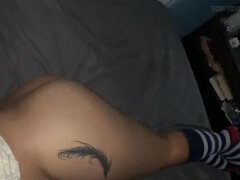 Step Mom Face Fuck and Cum Swallow - Tiodaemon Fills Mouth with Milk