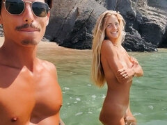 Amateur, Playa, Pareja, Corridas, Sexo duro, Casero, Al aire libre, Tetas