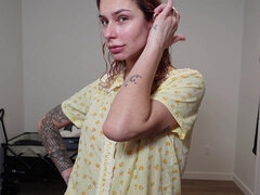 Enthousiasteling, Ladyboy, Shemale, Alleen, Tatoeage