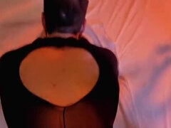 Asiatisch, Arsch, Weibliche domination, Latex, Rau, Sklave, Schlampe, Strapon