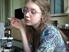 69, Amateur, Sucer une bite, Robe, Chatte, Fumer, Nénés, Mouillée