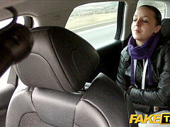 FakeTaxi Caught on camera with her g-strings down