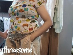 Amateur, Asiatique, Tromperie, Couple, Éjaculation interne, Conversation vulgaire, Hôtel, Belle mère