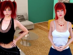 Jeux, Rousse roux, Adolescente