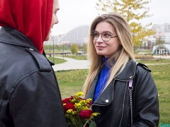 Cul, En levrette, Faciale, Lunettes, Léchez, Chatte, Maigrichonne, Adolescente