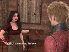 Tridimensionnel, Africain, Tante, Noire, Sucer une bite, Femme au foyer, Maman, Adolescente