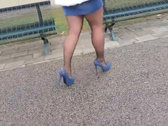 Leie, Vollbusig, Kehlenfick, Absätze, Reif, Nippel, Muschi, Spanner