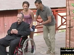 Amateur, Allemand, Grandpère, Adolescente, Nénés