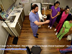 デカパイ, フェティッシュ, 婦人科, ラティーナ, レズビアン, 看護婦, 公共, オッパイの