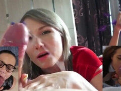 Horny babes cumshots porn compilation