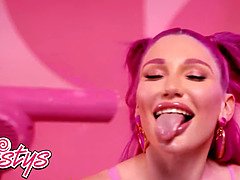 デカパイ, ディルド, Hd, オナニー, オーガズム, 一人, バイブレーター, 濡れ