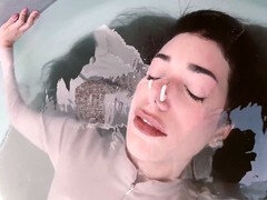 Américain, Salle de bains, Bondage domination sadisme masochisme, Noire, Solo, Attachée, Toilettes