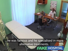 FakeHospital Claustrophobic sexy russian blonde seem to love gorgeous nurse
