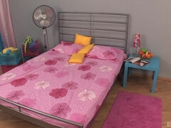 Jenny Simpson drools on her tits during deep throat blowjob - Deepthroat