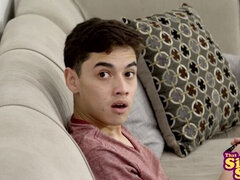 Grosse bite, Gros seins, Brunette brune, Tromperie, Éjaculer dans la bouche, Hard, Mère que j'aimerais baiser, Maman