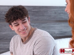 フェラチオ, イマラチオ, 指いじり, ハードコア, 赤毛, フェラする, ティーン, オッパイの