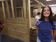 POV of a big booty starlet sneaking out with her lover