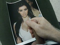 Kim Kardahsian's face and tits covered!
