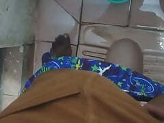 Washing My Huge Black Cock