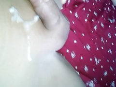 Fully nude clit wank