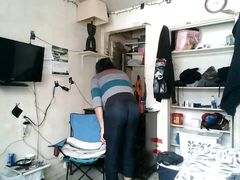 mature crossdresser in tight pants