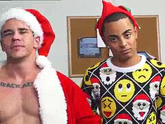 Hot straight guy faggot fuck-fest A highly Homosexual Holiday Special