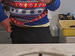 Hard in bathroom
