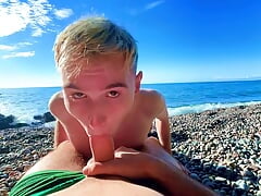 Gay teen sex in the public beach