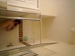 Me undressing and showering