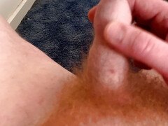 Small ginger cock cum