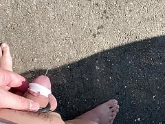 Pee on the road