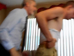 Tommy Stress gets mischievous ball wedgies