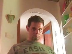 Pissing on my t-shirt and making me wet and stinky