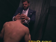 Suited Hector De Silva had his cock sucked before fucking the warm hole of Josh Milk