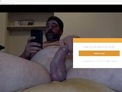 thick cock young daddy play with his cock on cam