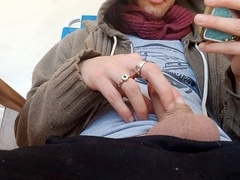 kinky boy from Argentina touches his dick on the stool lol 2