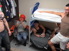 Watch this horny twink get his tight ass pounded hard and deep by his stiff dick