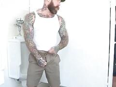 Twink licks armpits of buff dude before being fucked raw