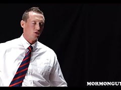 Mormon Twink Boy Threesome With Church President & Hunk