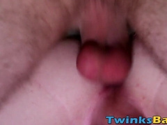 Submissive JR Adams has young asshole breeding