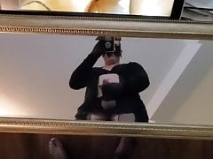 My cum .someones fishnets.