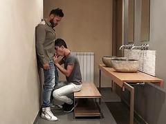 Viktor Rom hard fucks Joaquin Santanas wet asshole