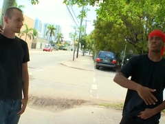 Watch these interracial and bisexual Queers engage in wild interracial action!