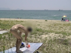 TO TAN BECOME A BARE PUBLIC BEACH VOL.trio