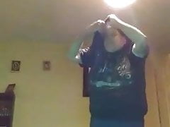 Daddy strips off